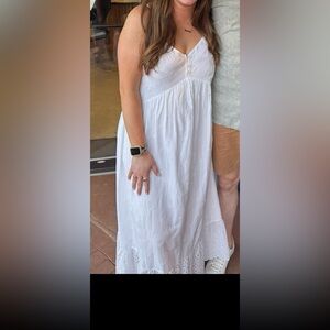 Universal Thread White Eyelet Maxi Dress